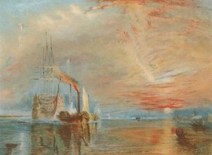 The Old Temeraire rykket til sin siste køye (chromolitho)